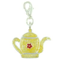 Kids Jewelry - yellow teapot clasp charm Image.