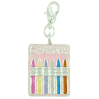 Kids Jewelry - crayons clasp charm Image.
