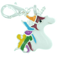 Kids Jewelry - rainbow unicorn clasp charm Image.