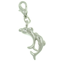 Kids Jewelry - dolphins jumping clasp charm Image.