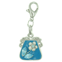 Kids Jewelry - blue purse clasp charm Image.