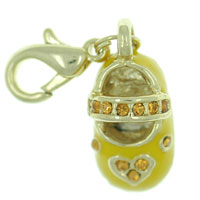 Pendants - yellow mary jane shoe pendant Image.