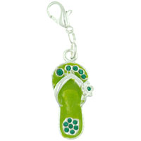 CSP_HS03081_02: green sandal clasp charm Image.