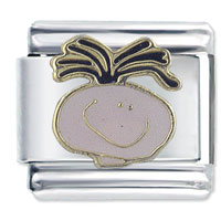 Italian Charms - onion head boy italian charm Image.