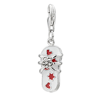 Sterling Silver Jewelry - hearts &amp;amp; stars sandal 925 sterling silver clasp charms Image.