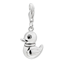 Sterling Silver Jewelry - baby duck 925 sterling silver clasp charms Image.