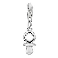 Sterling Silver Jewelry - pacifier 925 sterling silver clasp charms Image.