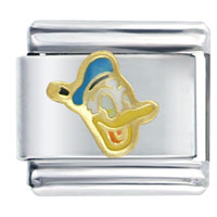 Italian Charms - donald duck licensed italian charm Image.