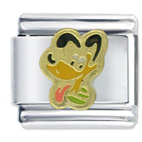 Italian Charms - pluto dog licensed italian charm Image.