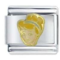 Italian Charms - princess cinderella licensed italian charm Image.