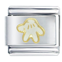 Italian Charms - mickey glove licensed italian charm Image.