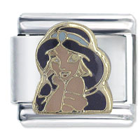 Italian Charms - princess jasmine licensed italian charm Image.