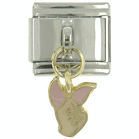 Italian Charms - piglet licensed italian charm Image.