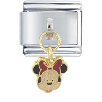 Italian Charms - dangle minni mouse licensed italian charm Image.