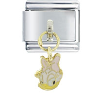 Italian Charms - dangle daisy duck licensed italian charm Image.