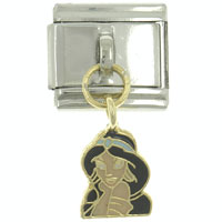 Italian Charms - jasmine licensed italian charm Image.