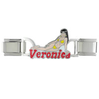 Italian Charms - veronica on the beach deluxe italian charm Image.