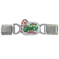 Italian Charms - grinch candy cane deluxe italian charm Image.