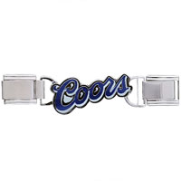 Italian Charms - blue coors logo licensed italian charm Image.