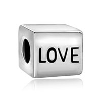 European Beads - round with love all brands euro silver plated beads charms bracelets Image.
