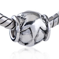 European Beads - starfish silver plated european beads Image.