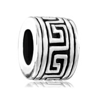 European Beads - round shaped national custom silver plated beads charms bracelets Image.