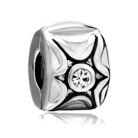 European Beads - spacer clips stopper star crystal european beads Image.
