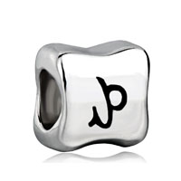 Beads - zodiac leo silver plated european beads Image.