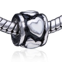 European Beads - cylindrical heart european beads Image.