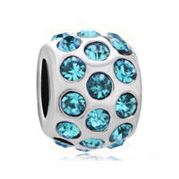 Beads - march birthstone crystal european beads Image.