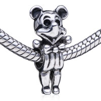 European Beads - cute mickey mouse silver plated european beads Image.