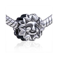 European Beads - great sun grandpa silver plated european beads Image.