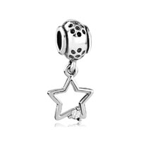 European Beads - open star dangle european beads Image.