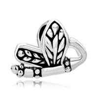 European Beads - silver dragonfly european beads Image.