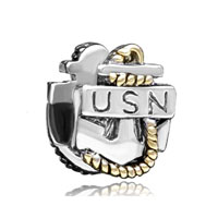 PUGSTER CUTE SCORPION SILVER TONE CHARM BEAD FOR BRACELET N54  
