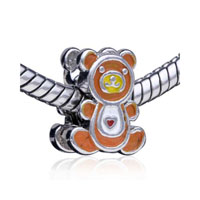 European Beads - lovely brown bear european beads Image.