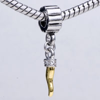European Beads - golden dagger dangle european beads Image.