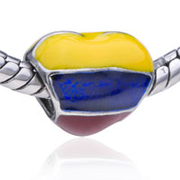 European Beads - heart shaped colombia european beads Image.