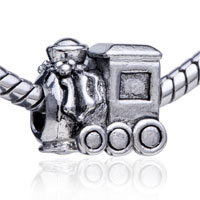  - train pattern european charm bead bracelet Image.