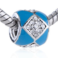 European Beads - triangle crystal european beads Image.
