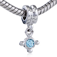 European Beads - march birthstone dangle european beads dpc1974 Image.