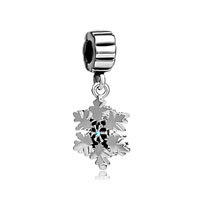 European Beads - snowflake dangle european beads Image.