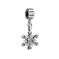 European Beads - snowflake kathy dangle european beads Image.