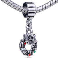 European Beads - wreath for christmas dangle european beads Image.