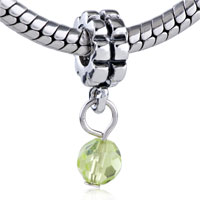 European Beads - light green dangle european beads dpc2044 Image.