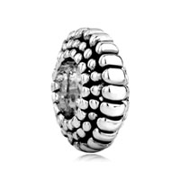 European Beads - bump spacer fit all brands silver plated beads charms bracelets Image.