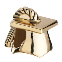 European Beads - 22k trencher cap all brand gold plated beads charms bracelets Image.