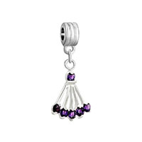 European Beads - february birthstone amethyst sector dangle european beads all brands charms bracelets Image.