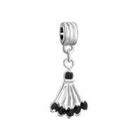 European Beads - black birthstone sector dangle european beads all brands charms bracelets Image.