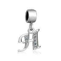 European Beads - letter h dangle european beads all brands charms bracelets Image.